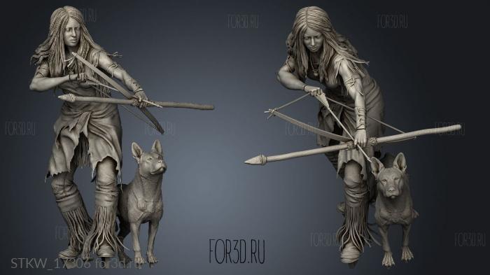 Predator and Naru Statue Bow 3d stl модель для ЧПУ