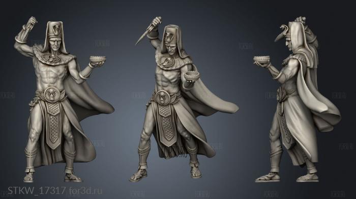 Priests Egypt The sacrificer 3d stl модель для ЧПУ