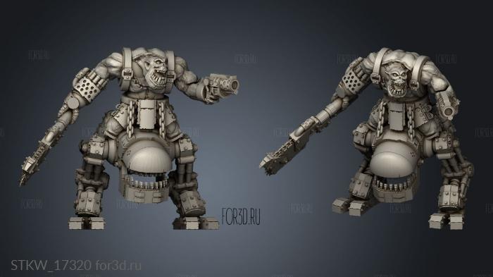 Primal Boss on Meka Dogosaur Leg stl model for CNC