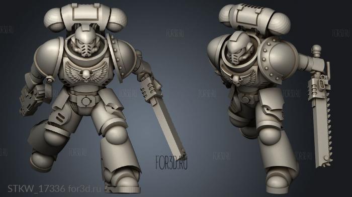 Warrior Melee Combatants stl model for CNC