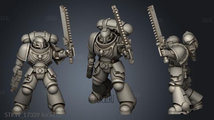 Warrior Melee Combatants stl model for CNC