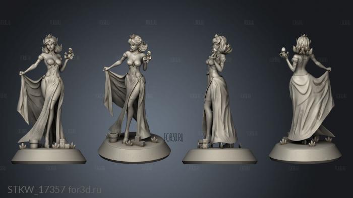Princess Daisy from Mario kart stl model for CNC