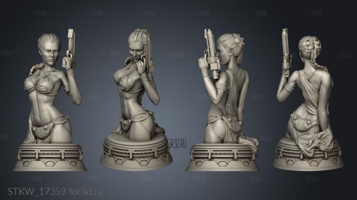 Princess Leia Saber stl model for CNC