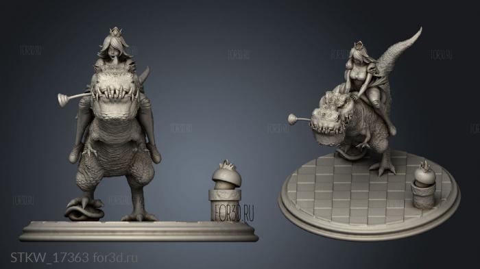 Princess Peach stl model for CNC