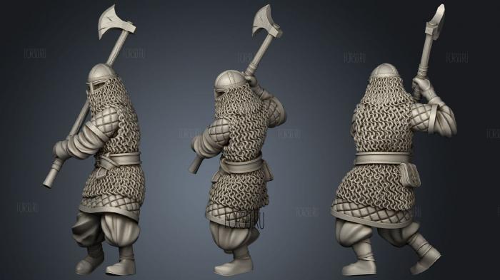 Ridermercia Axeman 3d stl модель для ЧПУ