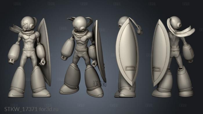 protoman 3d stl модель для ЧПУ