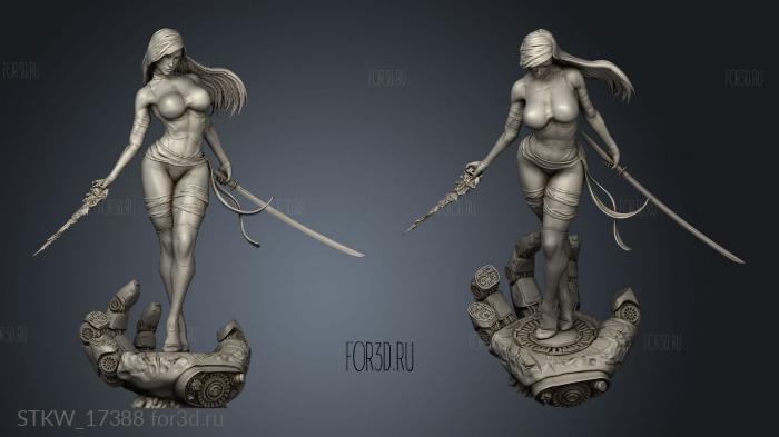 Psylocke Juan Bravos stl model for CNC