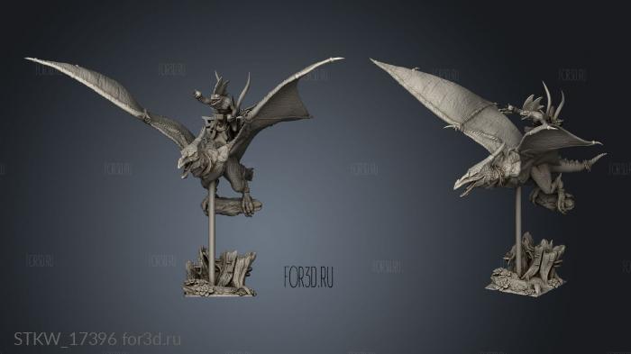 pteranodon RIDERS stl model for CNC