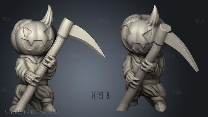 Pumpkin Leshy stl model for CNC