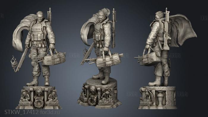 Punisher stl model for CNC