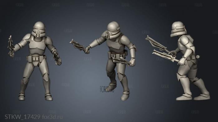 Troopers Melee Dual Dagger 3d stl модель для ЧПУ