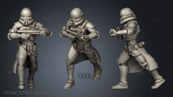 Troopers Ranged Squad leader 3d stl модель для ЧПУ