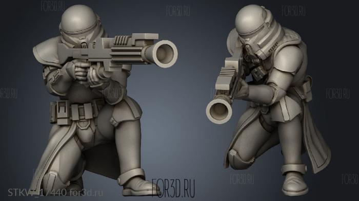 Trooper stl model for CNC