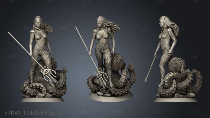 Queen Mera 3d stl модель для ЧПУ