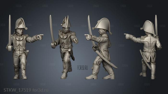 FUSILIERS Command Officer stl model for CNC