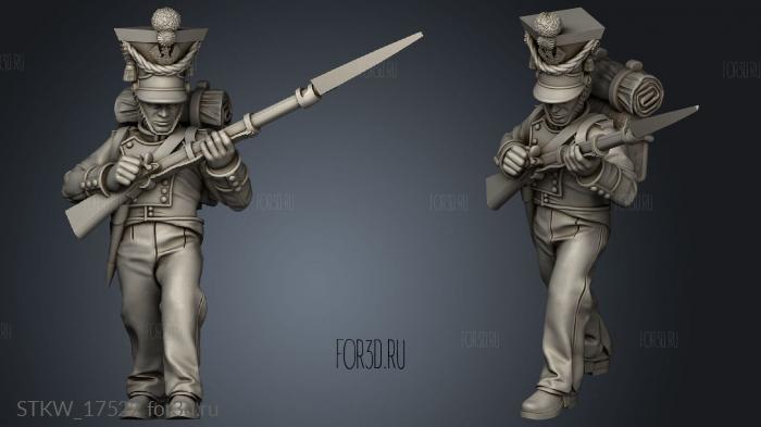 Fusiliers Skirmish stl model for CNC