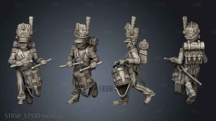 GRENADIERS Command Grnd Drummer 3d stl модель для ЧПУ