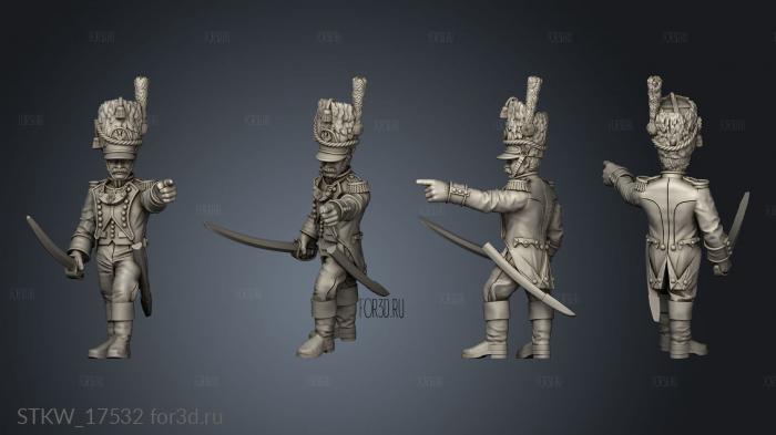 GRENADIERS Command Grnd Officer 3d stl модель для ЧПУ