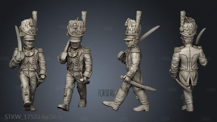 GRENADIERS Command Grnd Officer stl model for CNC