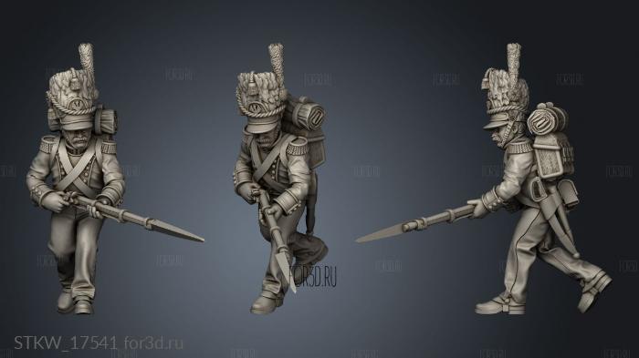 GRENADIERS Skirmish Grenadier stl model for CNC