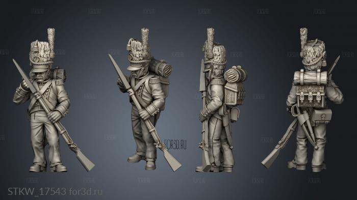 GRENADIERS Skirmish Grenadier stl model for CNC