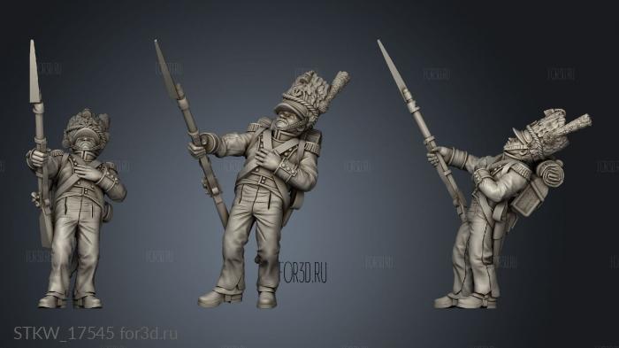 GRENADIERS Skirmish Grenadier Wounded stl model for CNC