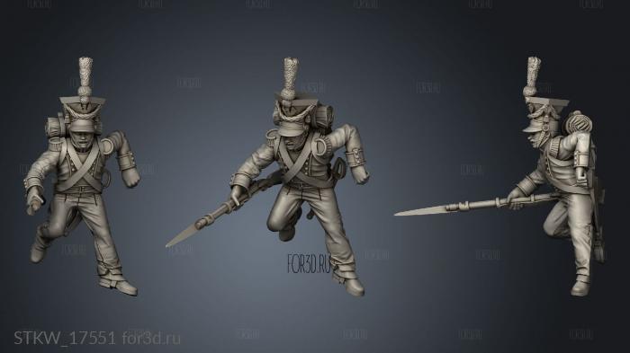 STRETCH GOALS Skirmish Infantry Dying stl model for CNC