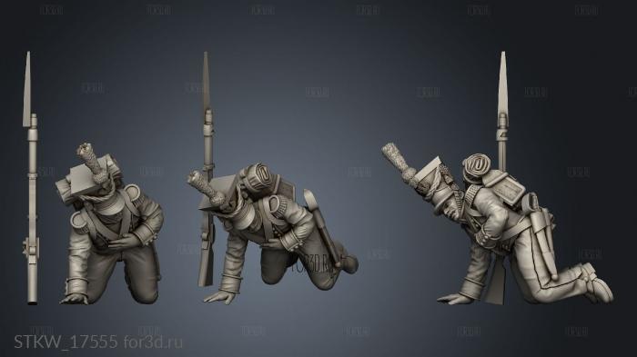 STRETCH GOALS Voltigeur Kneeling stl model for CNC