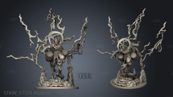 Raijin stl model for CNC