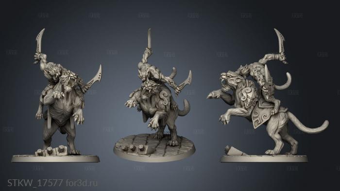 Rakshak hunters Modular Raksha Tiger Riders Rider stl model for CNC