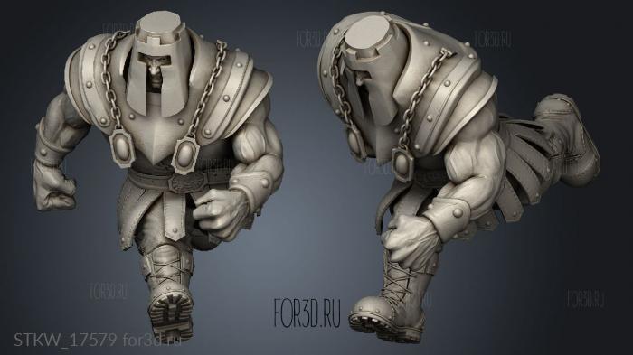 Ram Man stl model for CNC