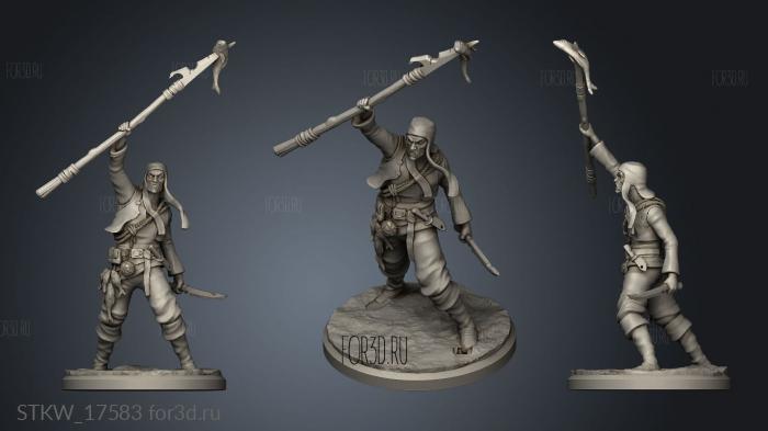 Troops Citizen Militia black smith 3d stl модель для ЧПУ