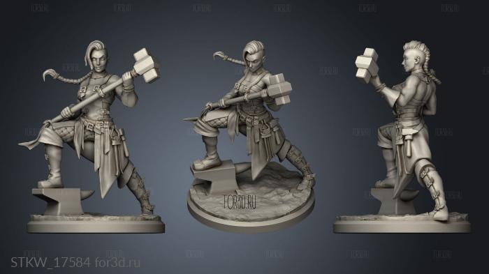 Troops Citizen Militia black smith 3d stl модель для ЧПУ