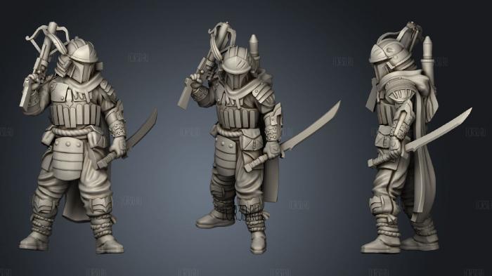 Samurai hunter stl model for CNC