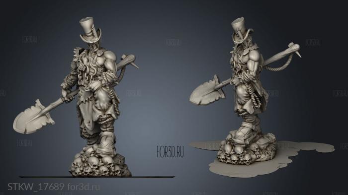 Graveyard Guy stl model for CNC