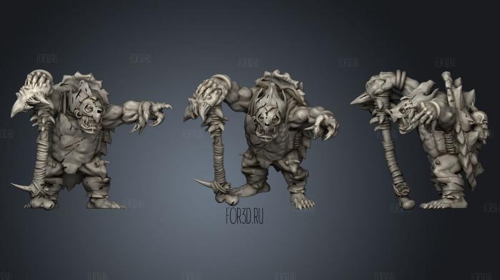 Savage orc turtle stl model for CNC