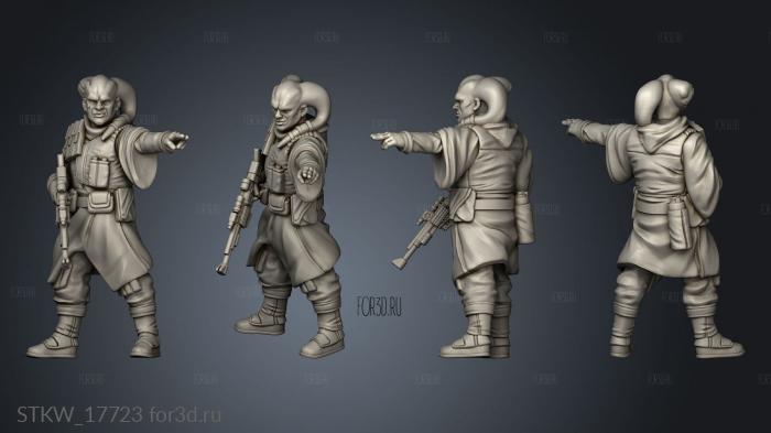 insurgents commander genbar stl model for CNC