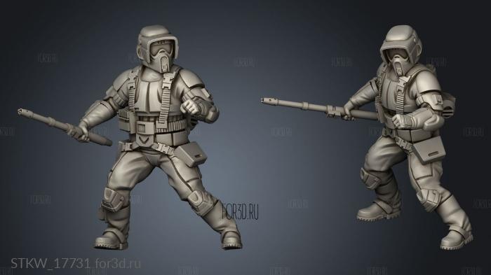 shock troopers stl model for CNC