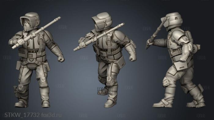 shock troopers stl model for CNC