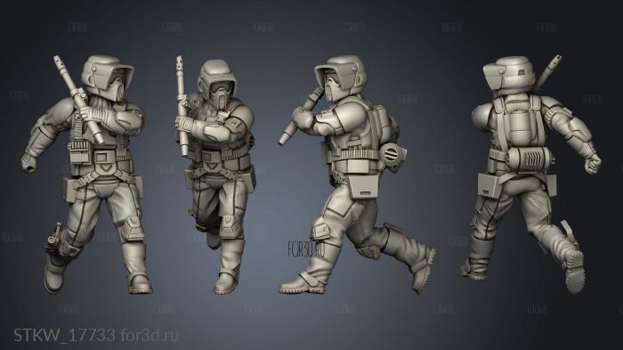 shock troopers stl model for CNC