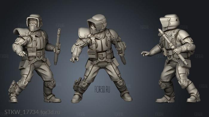 shock troopers stl model for CNC