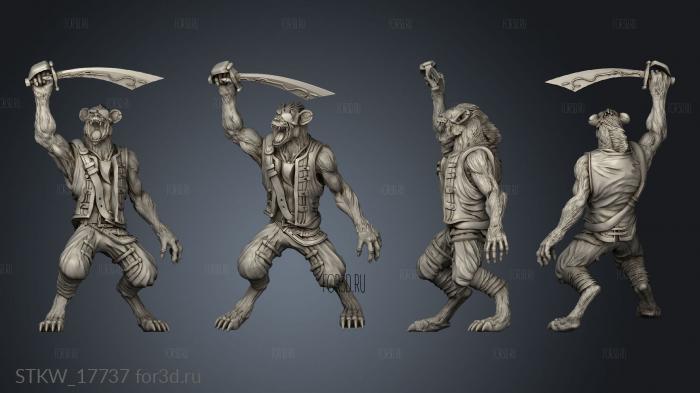 sea Gnoll stl model for CNC