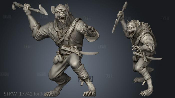 sea Gnoll stl model for CNC