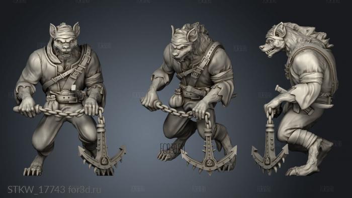 sea Gnoll stl model for CNC