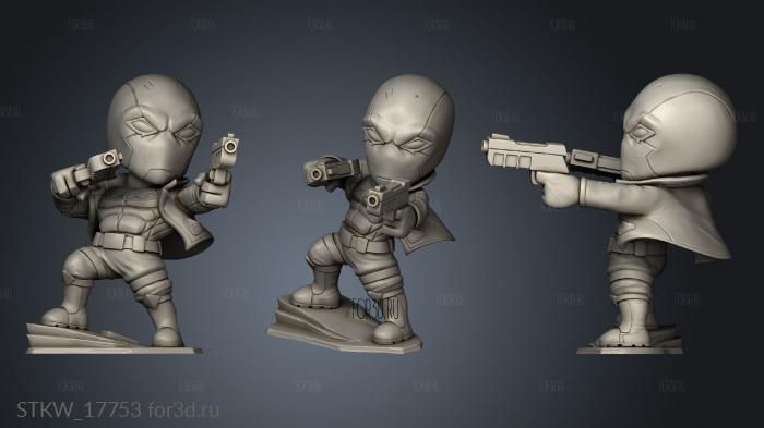 Red Hood Chibi stl model for CNC