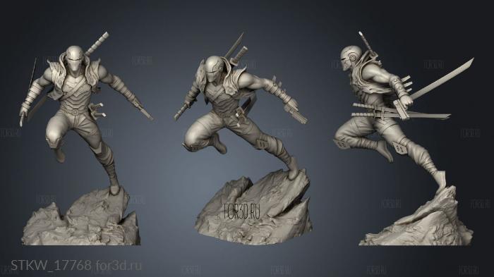 Red Ronin Back Sword 3d stl модель для ЧПУ