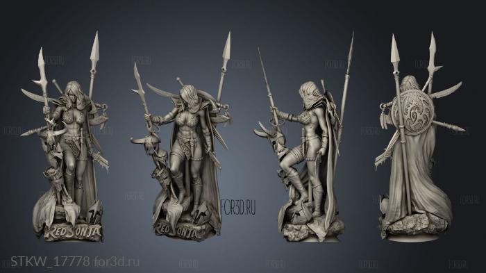 Red Sonja 3d stl модель для ЧПУ