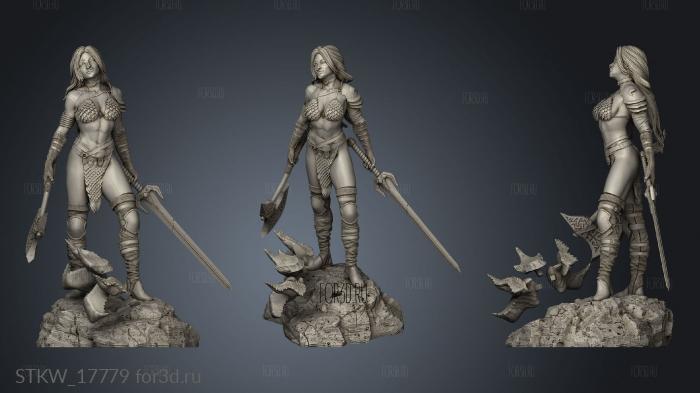 Red Sonja sword 3d stl модель для ЧПУ