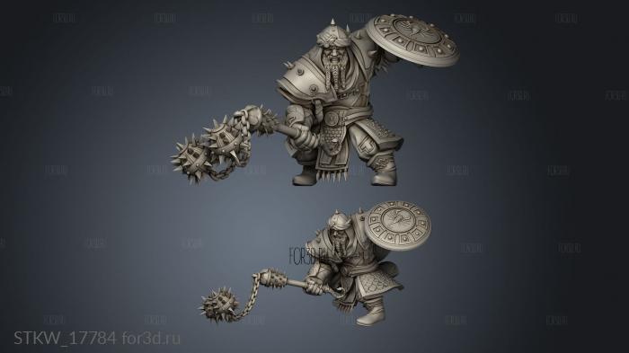 Dwarves Desert Bandit Dwarf stl model for CNC