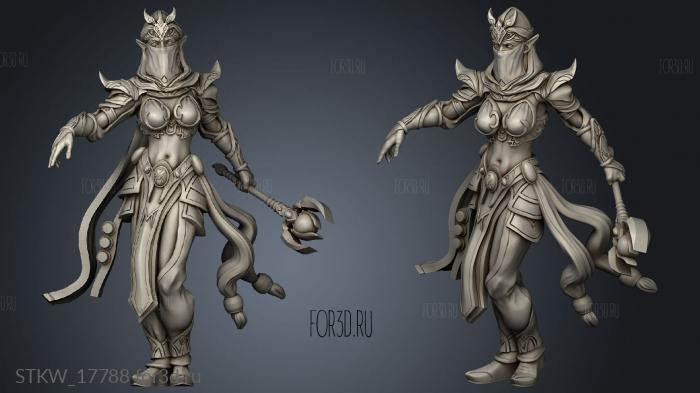 Elves Desert Bandit Elf stl model for CNC